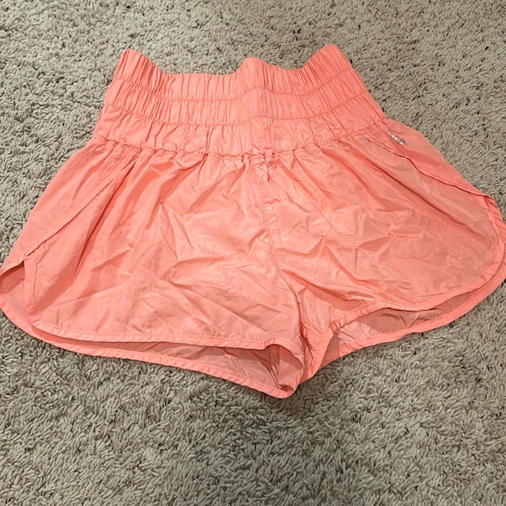 Orange free people shorts